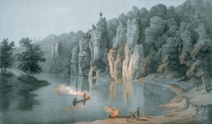 Bullard Rock ved New River, nær White Sulphur Springs, Giles County, 1858